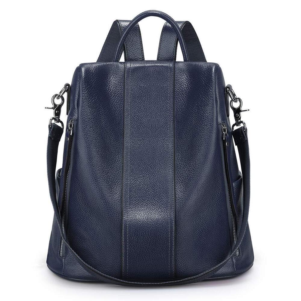 2373 Leather Backpack Purses Antitheft Soft Rucksack Shoulder Bag Medium